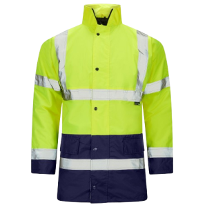 Hi-Vis Green and Blue long sleeve jacket