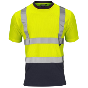 Green and blue short sleeve HI Vis